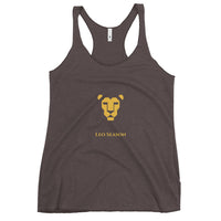 Lioness Racerback Tank in Macchiato — Leo Season gold lion women's zodiac top