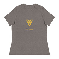 Lioness Relaxed Tee in Deep Heather — Leo Season gold lion women's zodiac t-shirt