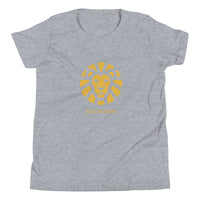 Cub Staple Tee in Athletic Heather — Leo Season gold lion kids' zodiac t-shirt