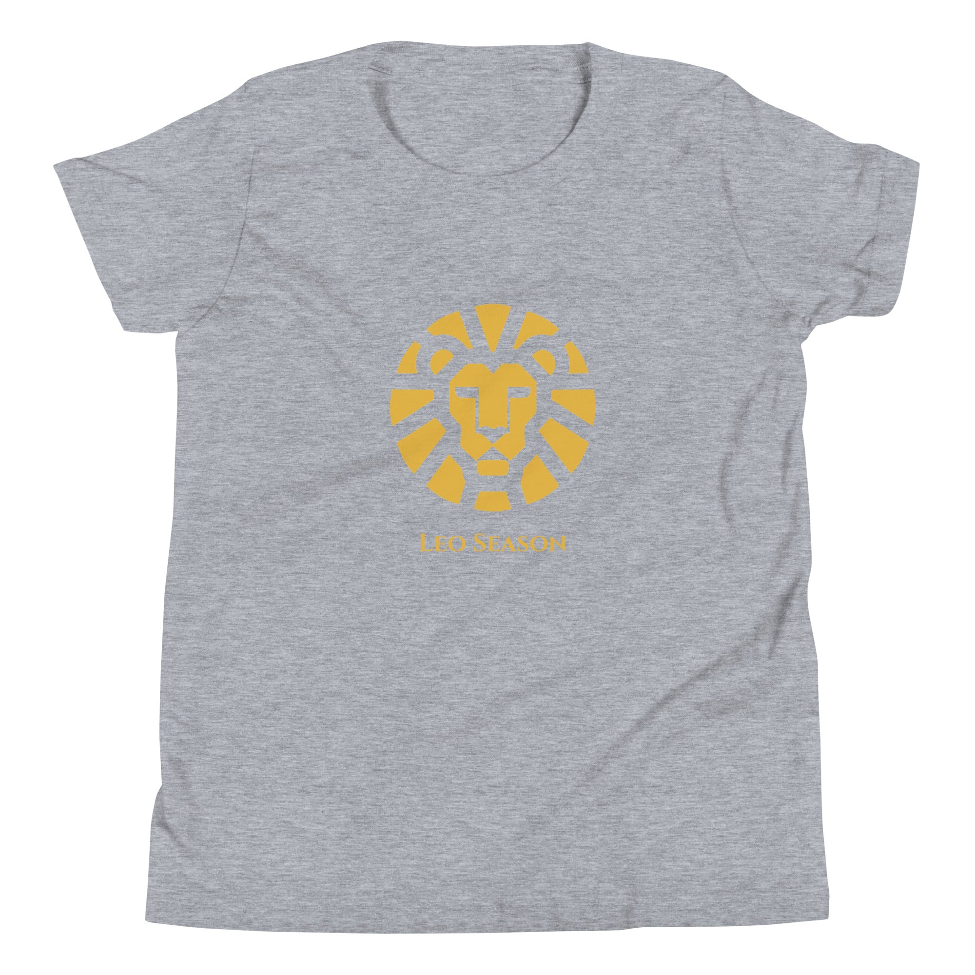 Cub Staple Tee in Athletic Heather — Leo Season gold lion kids' zodiac t-shirt