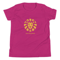 Cub Staple Tee in Berry — Leo Season gold lion kids' zodiac t-shirt