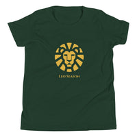 Cub Staple Tee in Forest — Leo Season gold lion kids' zodiac t-shirt